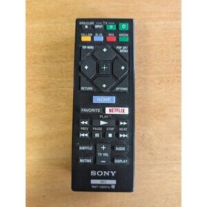 SONY BD RMT-VB201U Replacement Remote Control Genuine OEM‎ Blu Ray Player Tested